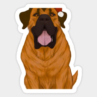 Cute Mastiff Drawing Sticker